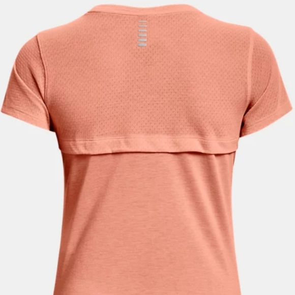 Under Armour UA Streaker Running Activewear Tshirt with Mesh Bubble Peach XS - Picture 4 of 7